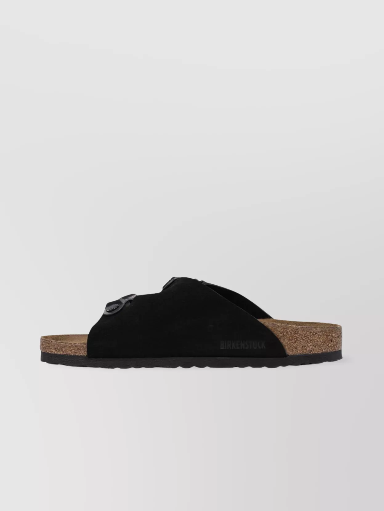 Birkenstock Slip-On Sandals With Cork Sole And Textured Outsole