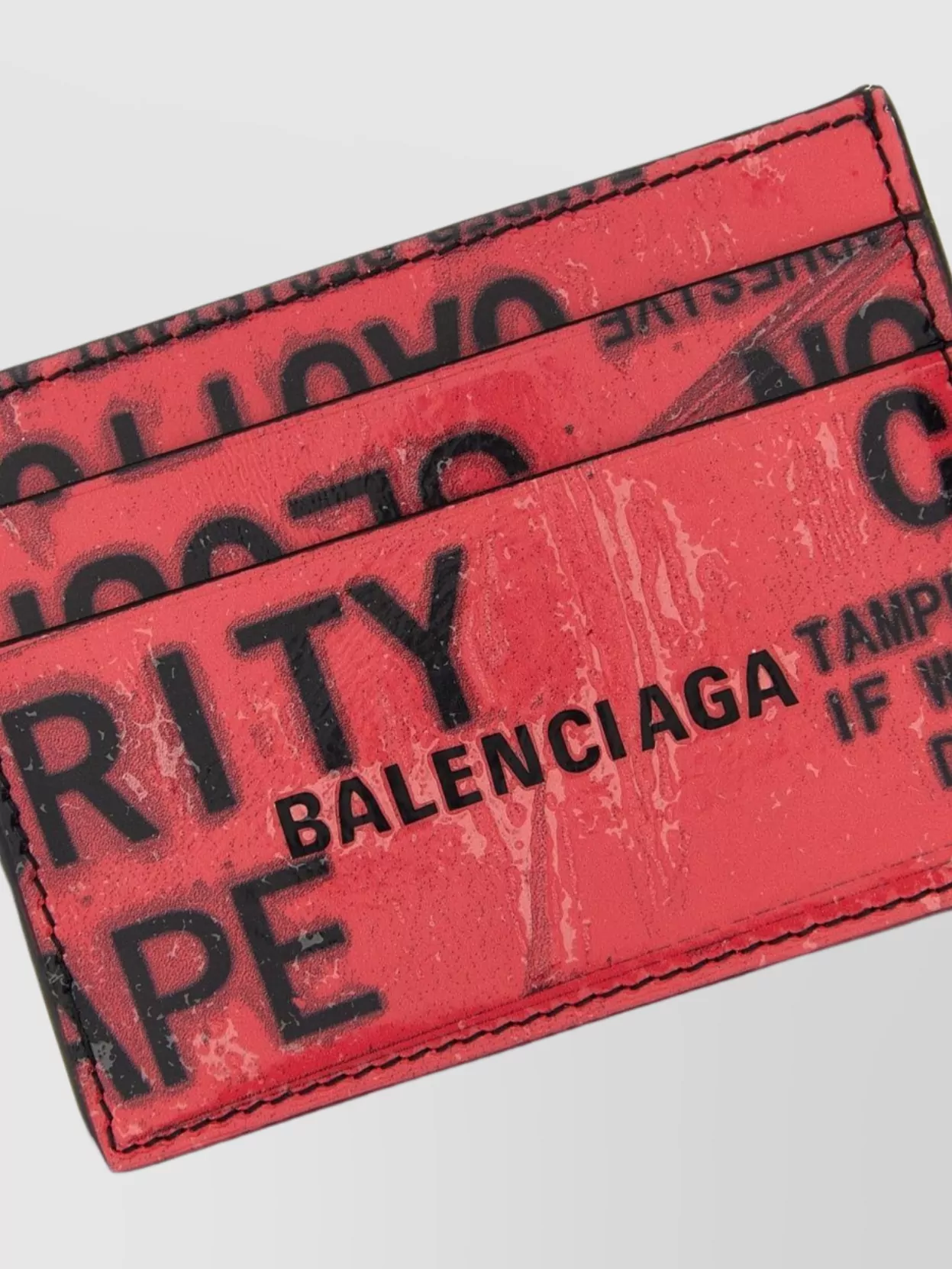 Balenciaga Textured Finish Card Holder 'Tape Type'