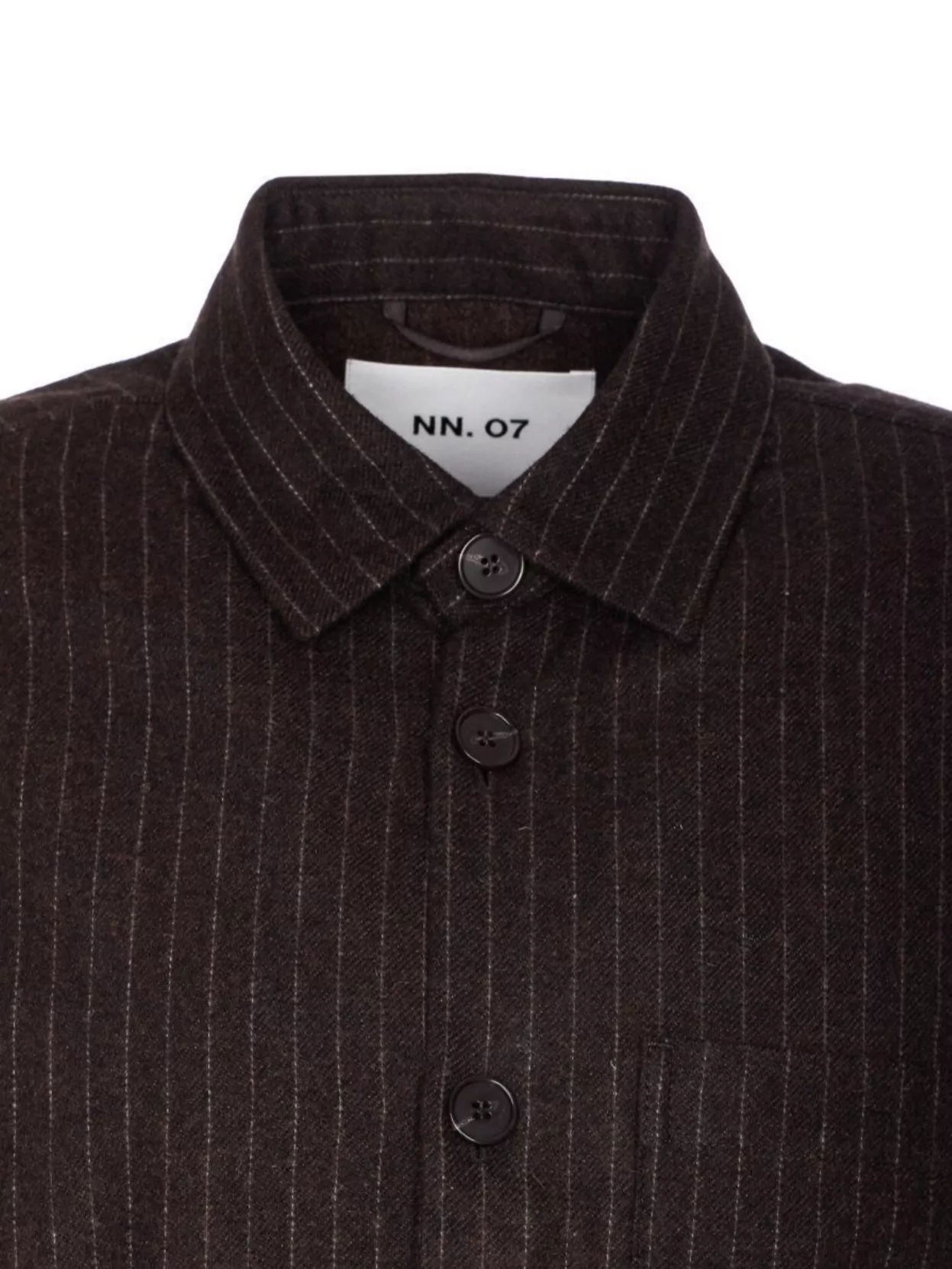 Nn.07 Striped Long Sleeve Shirt Pocket