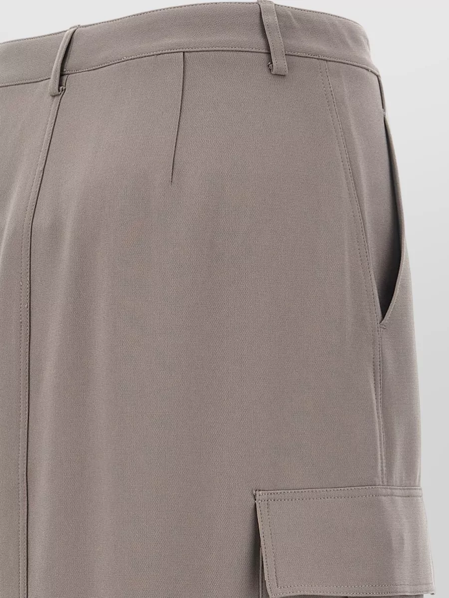 Theory High-Rise Cargo Midi Skirt
