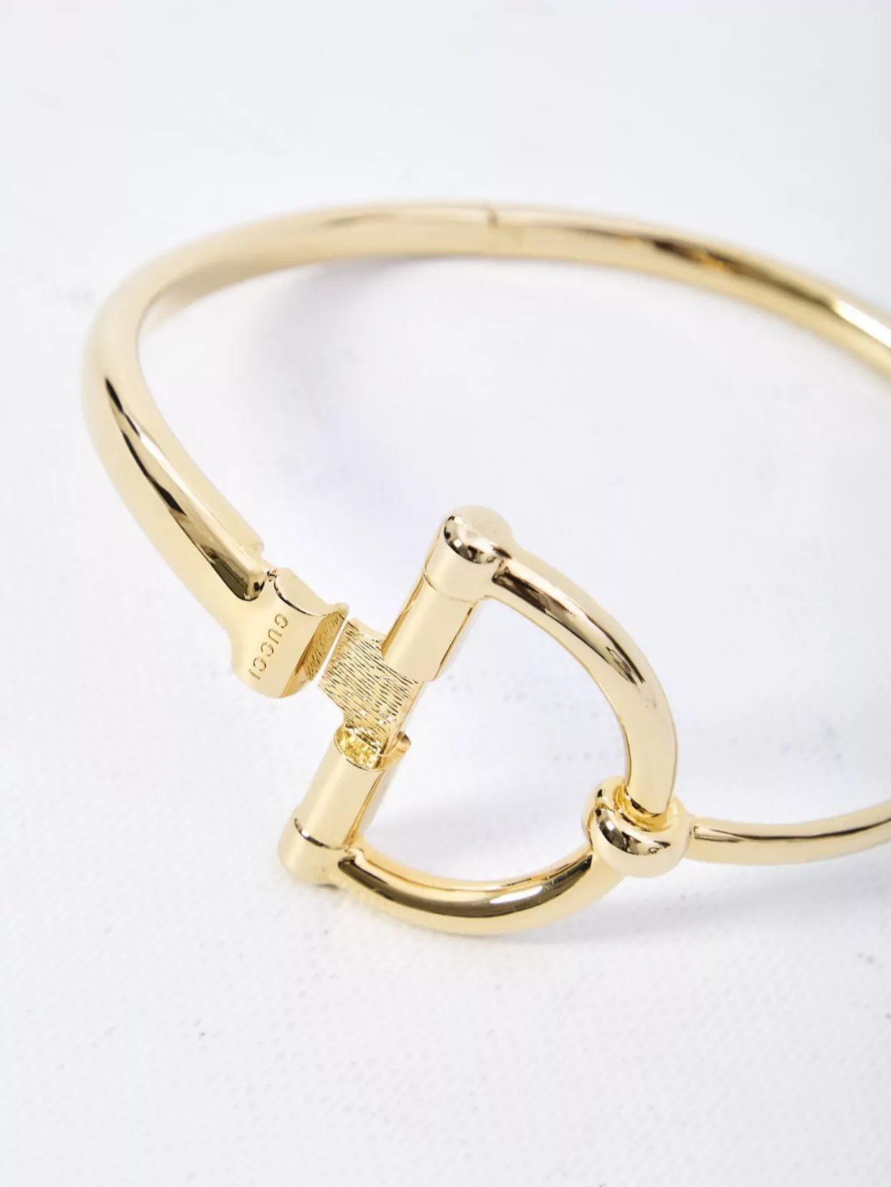 Gucci Choker Necklace Featuring Half Horsebit Design In Gold