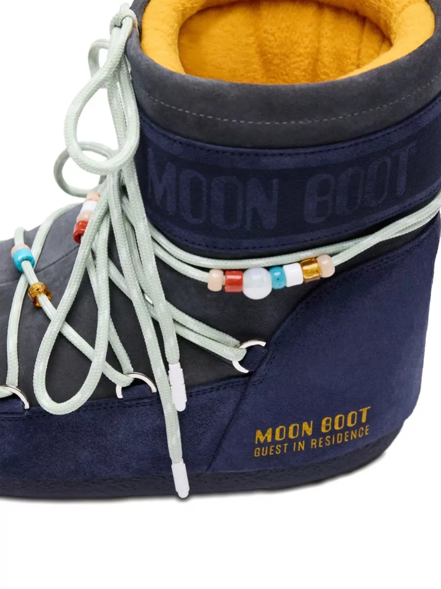 Moon Boot Suede Beaded Low Boots