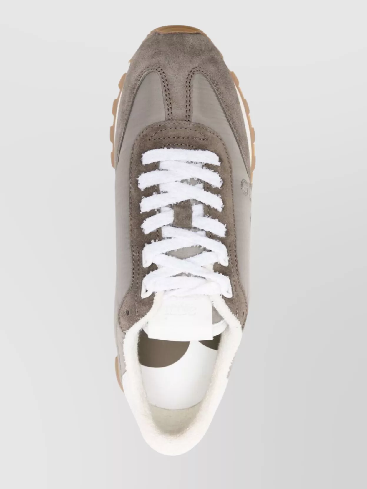 Ami Paris Low Top Sneakers With Rubber Sole And Suede Panels