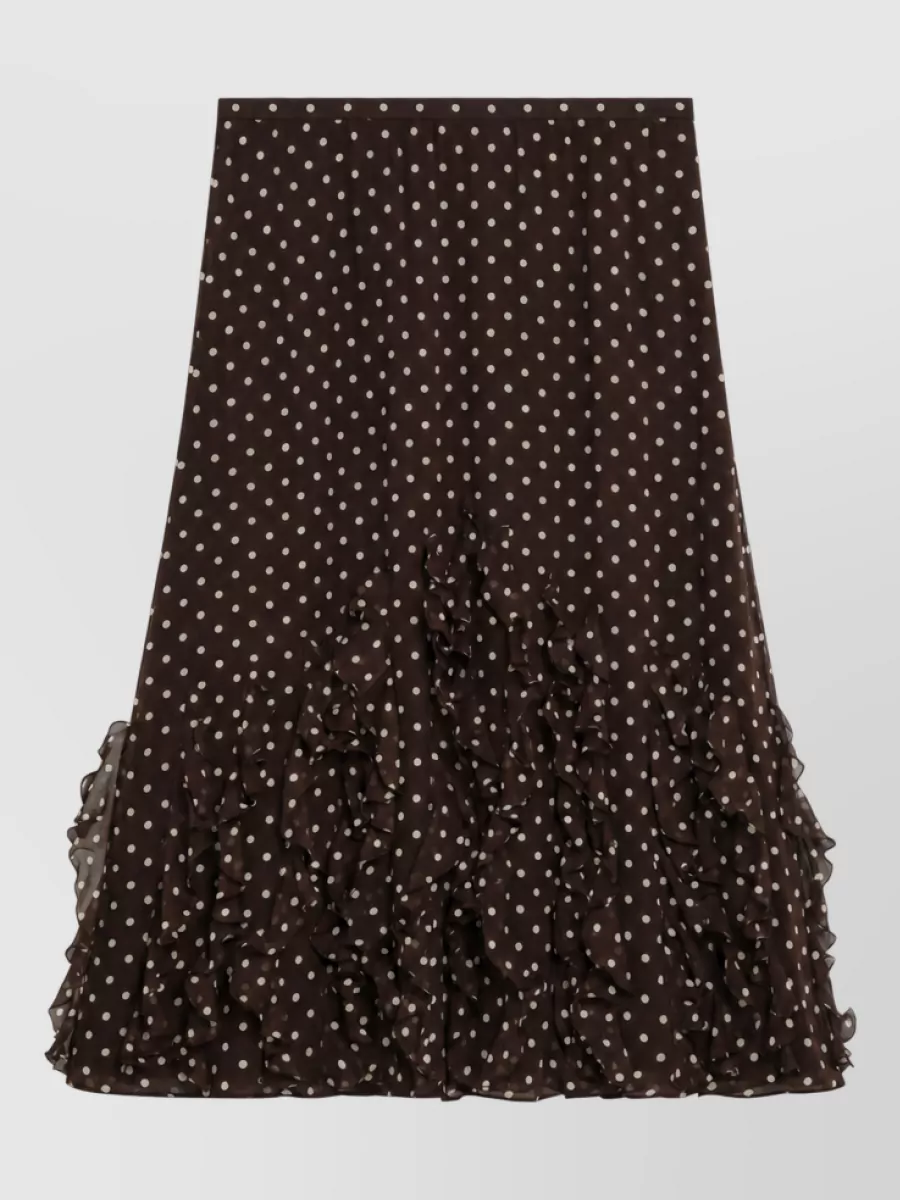 Valentino Garavani silk midi skirt