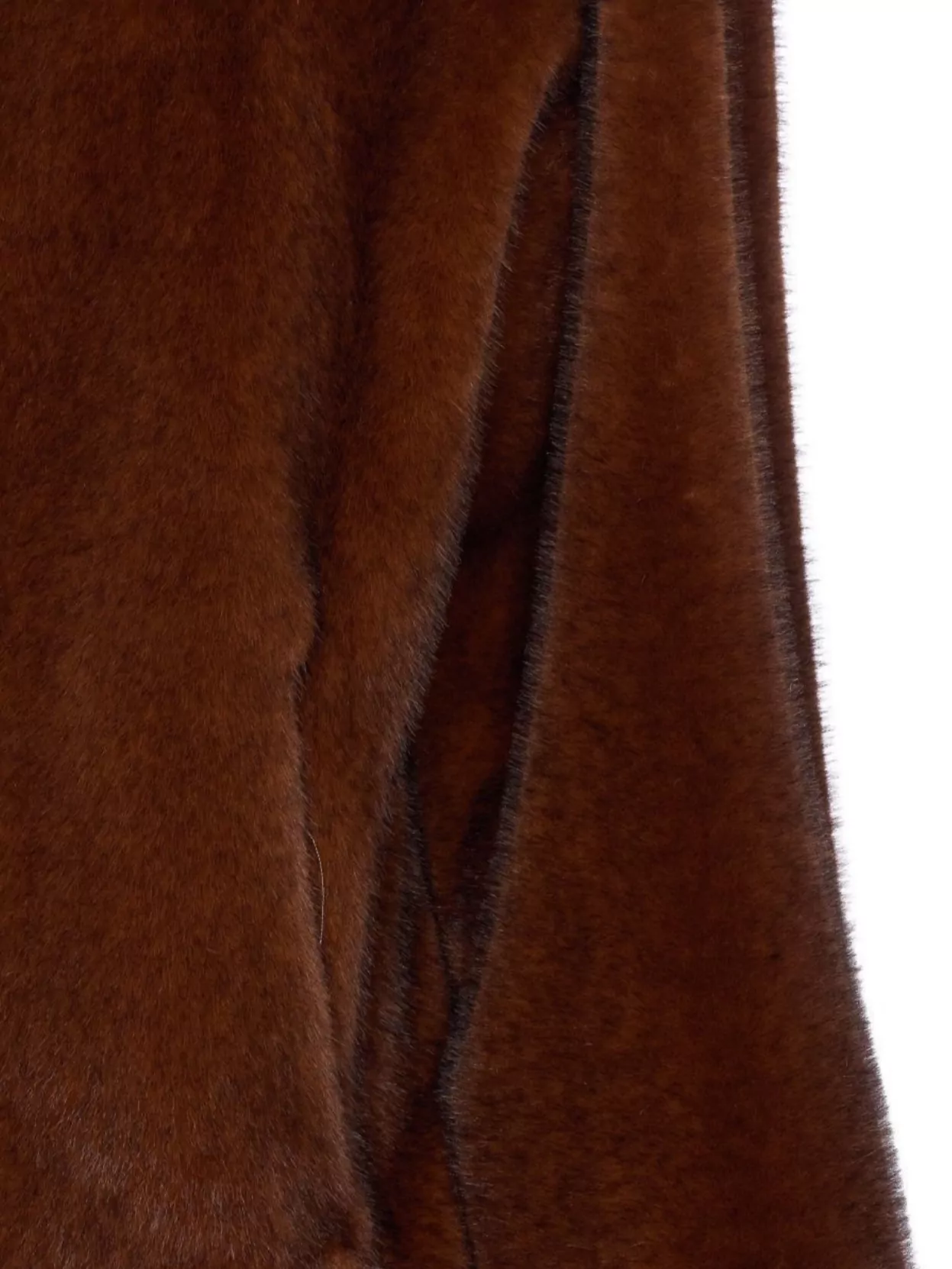 Herno Faux Fur Drawstring Hooded Bomber Jacket In Brown