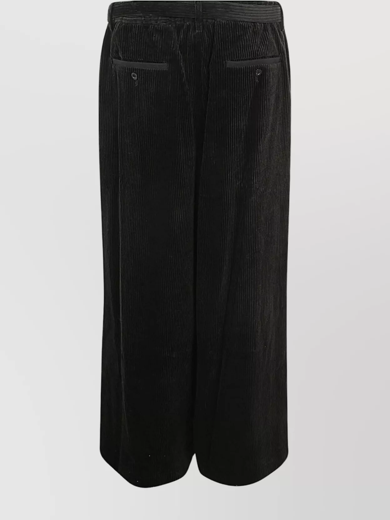 Sacai Corduroy Wide-Leg Pants Elastic Waistband