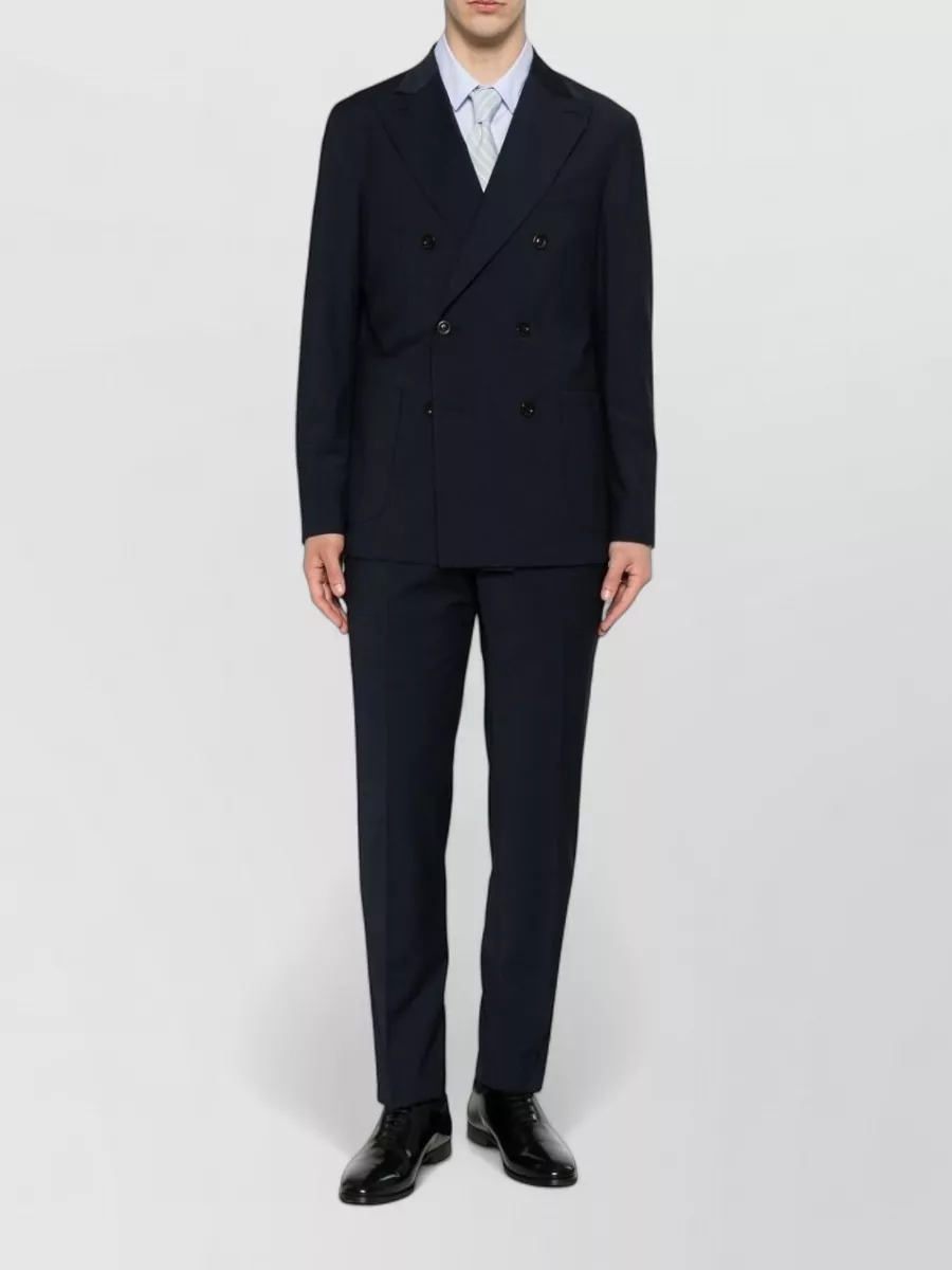 Boglioli Wool Double-Breasted Suit