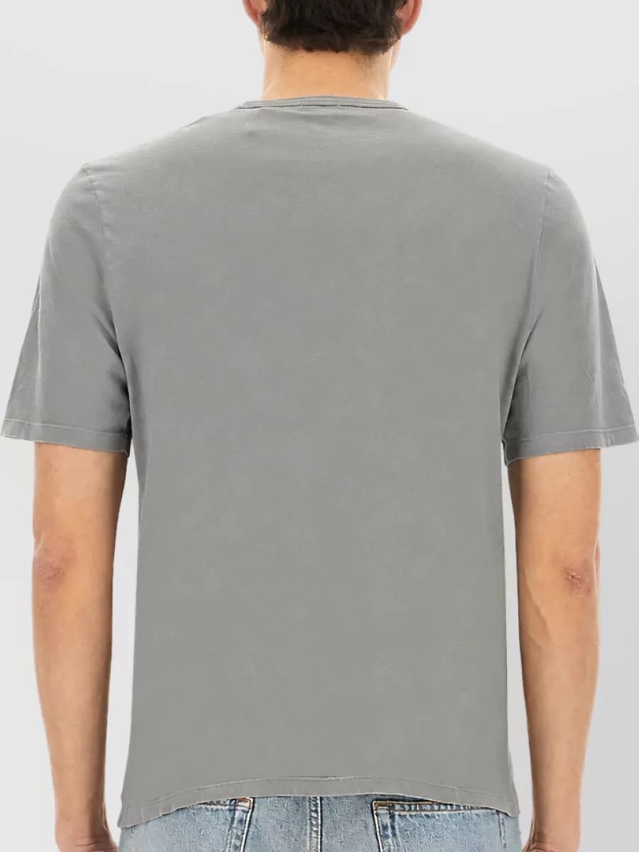 Saint Laurent Logo Crew Neck T Shirt Regular Fit