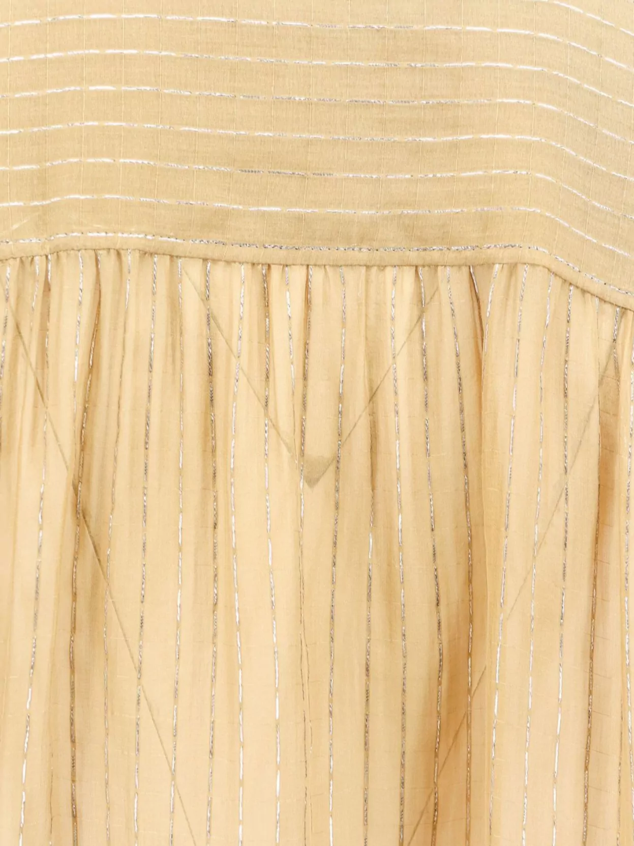 Chloé Silk Shirt With Metallic Stripes And Lurex