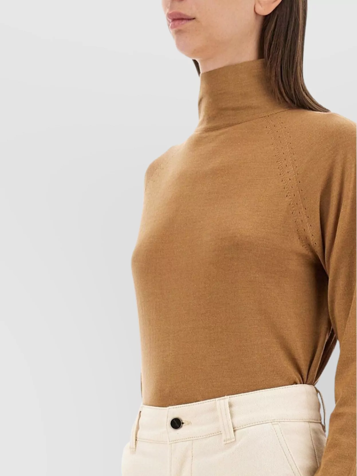 Kiton Slim Fit Turtleneck Knitwear Shirt