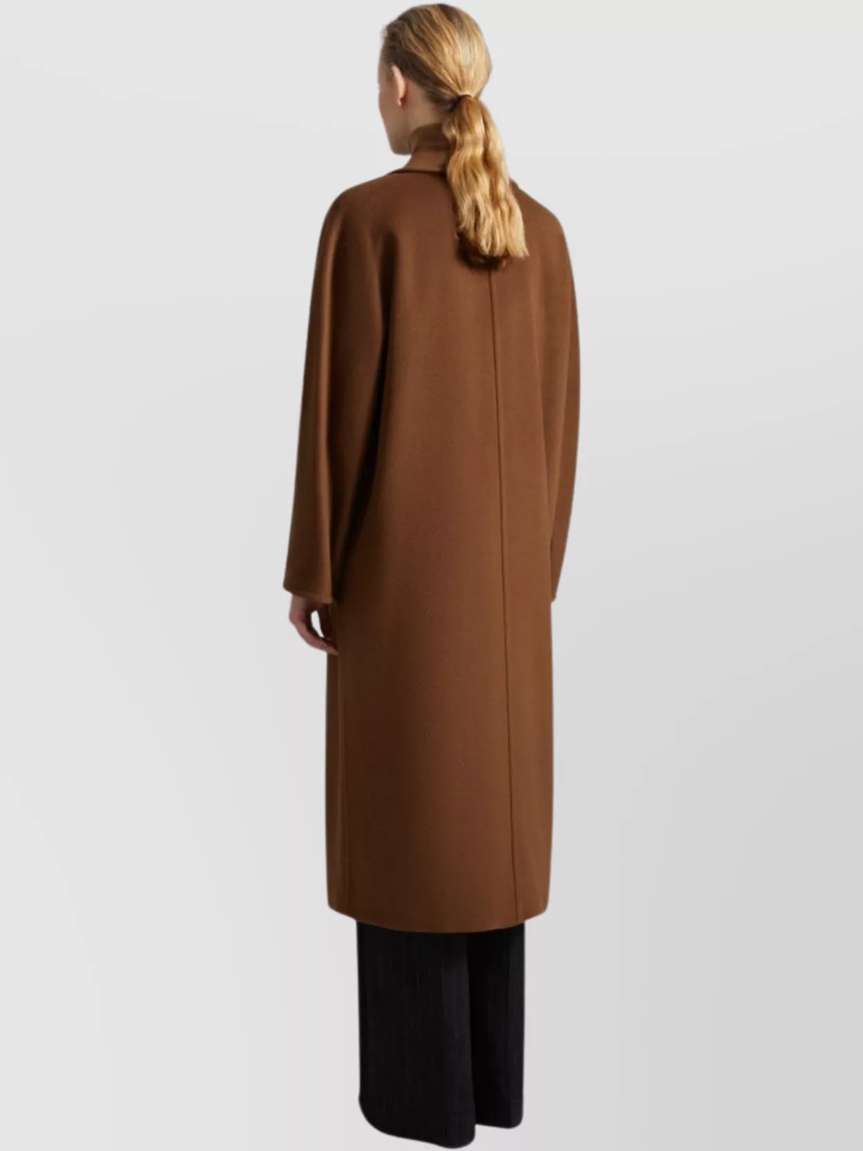 Max Mara Long Double-Breasted Coats Notched Lapels