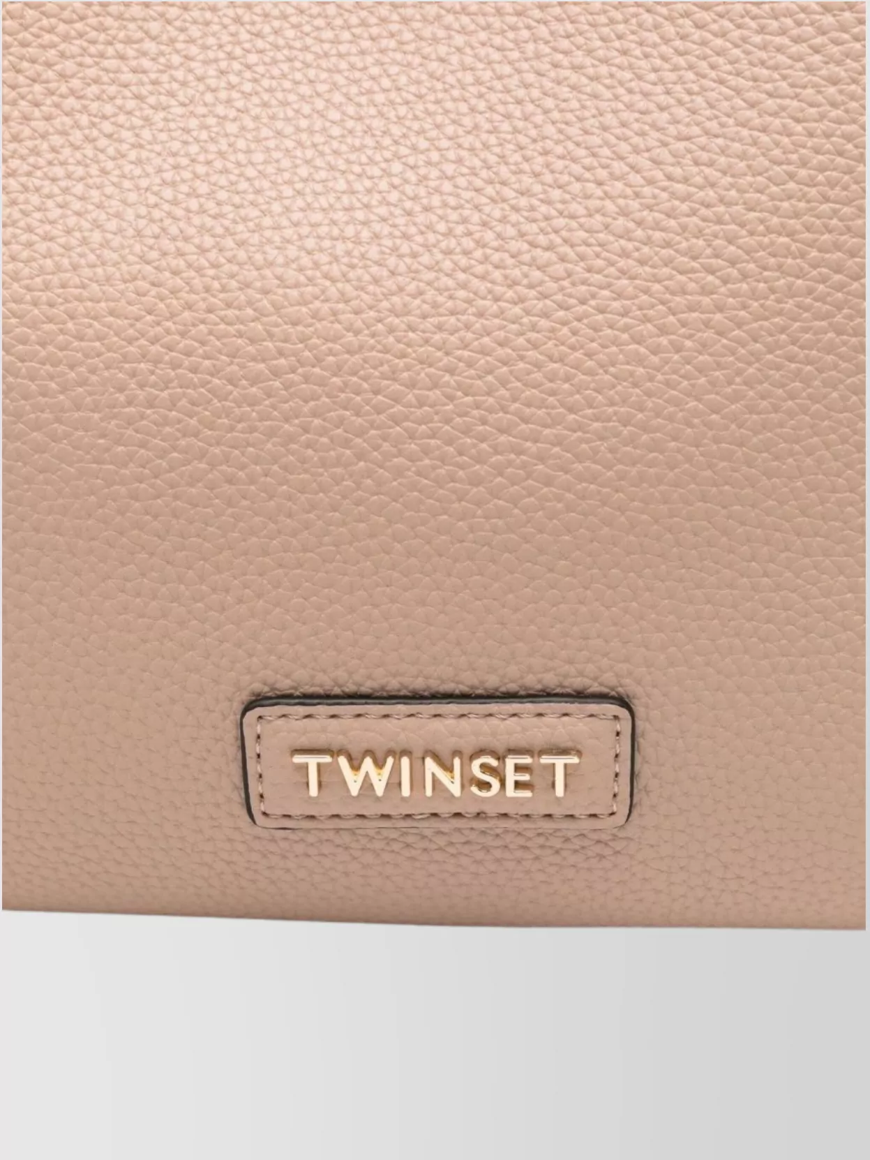 Twin-Set Textured Crossbody Bag Adjustable Strap