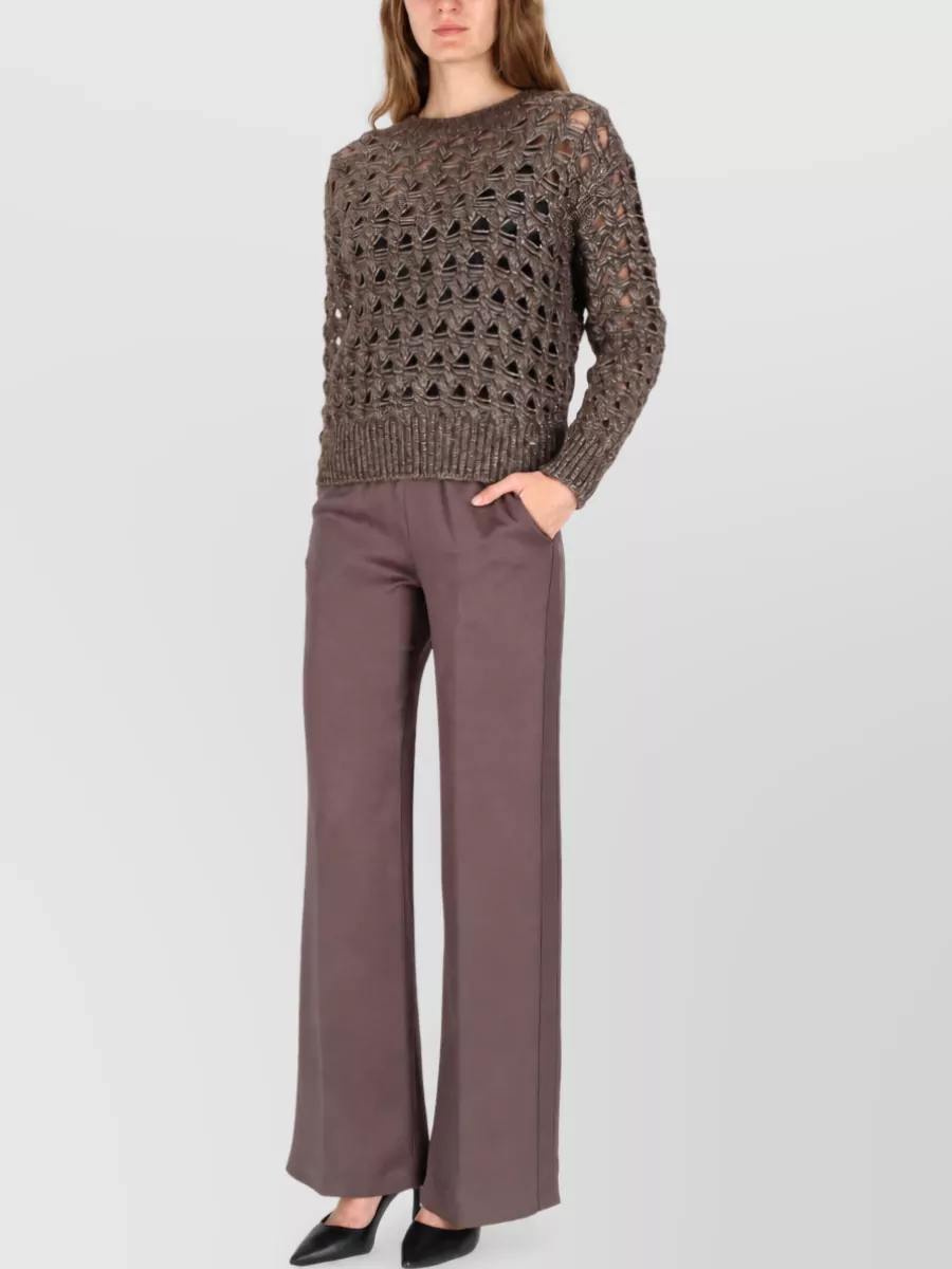 Herno Alpaca Perforated Sweatshirt