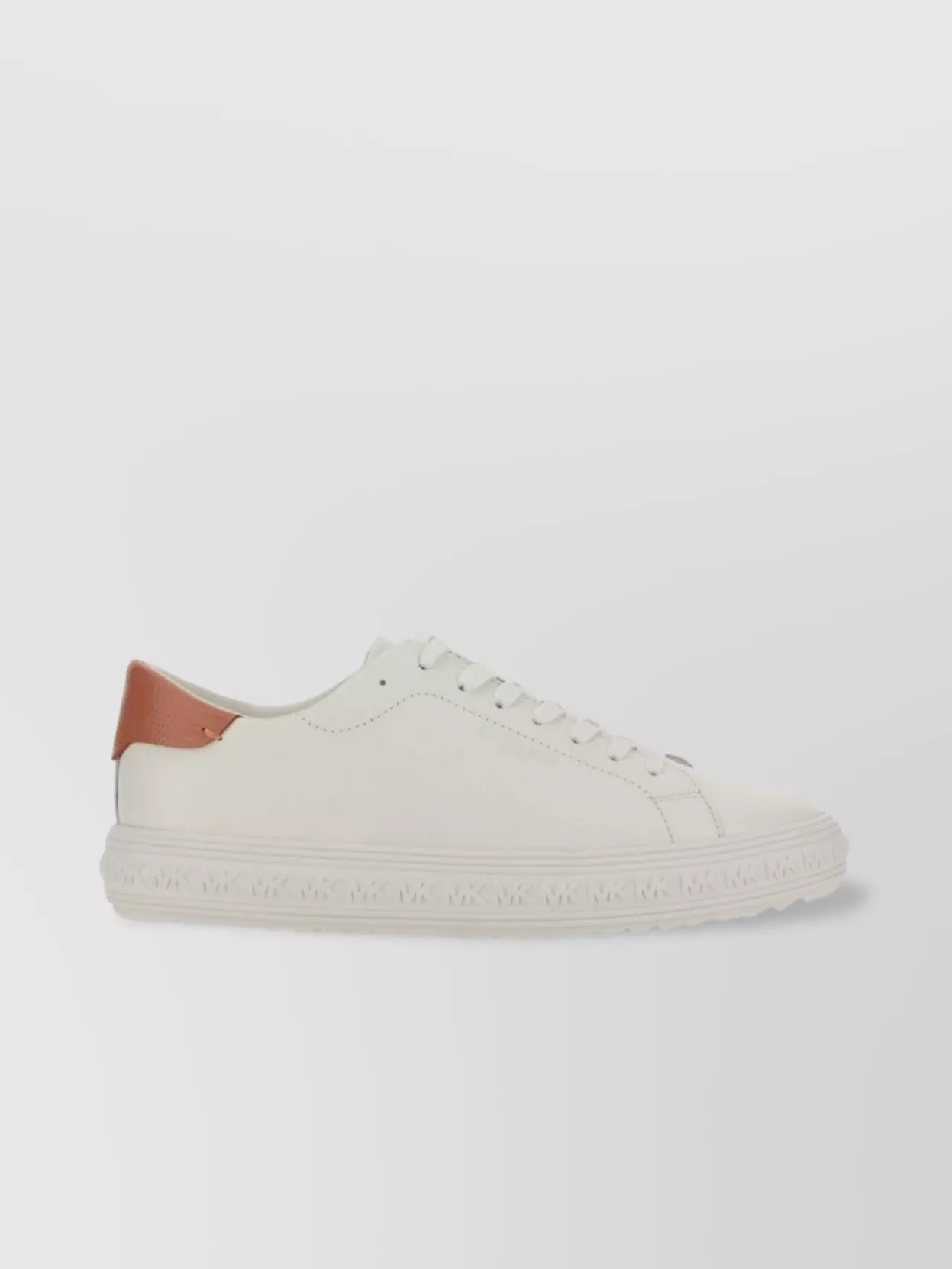 Michael Kors Leather Sneaker Contrast Heel