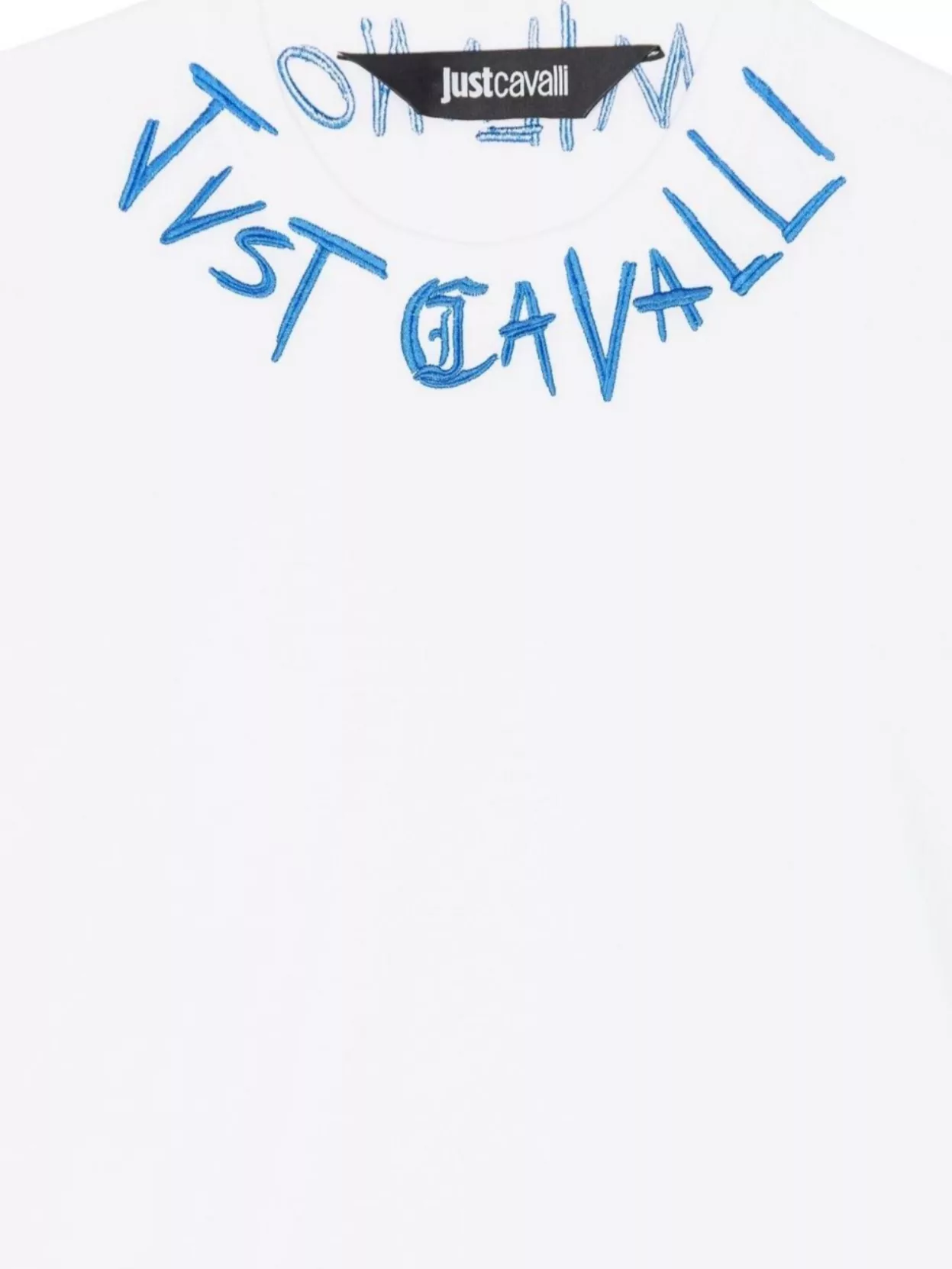Just Cavalli Logo Graphic Print Crew Neck T-Shirt