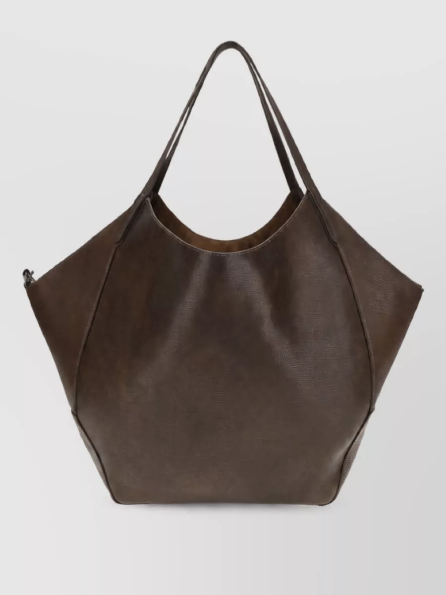 Brunello Cucinelli na leather tote bag