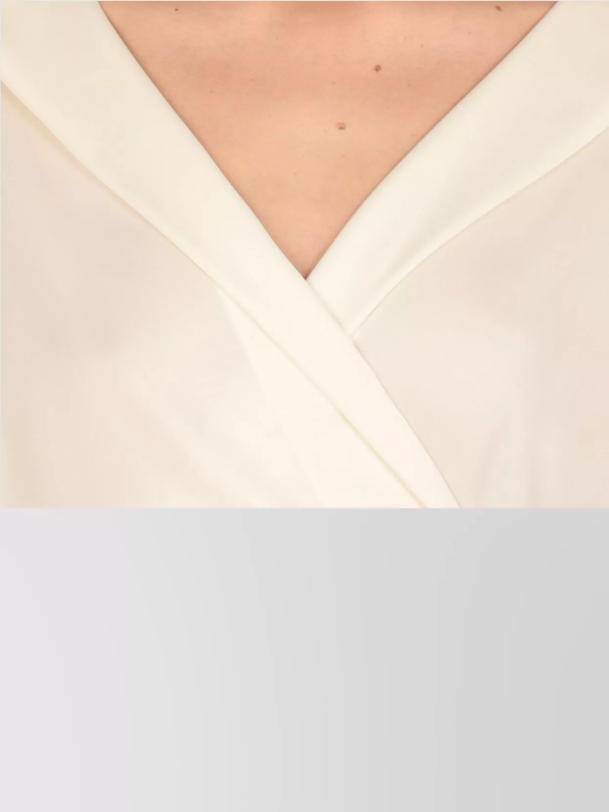 Philosophy Lapel Collar Wrap Top With Tie Detail
