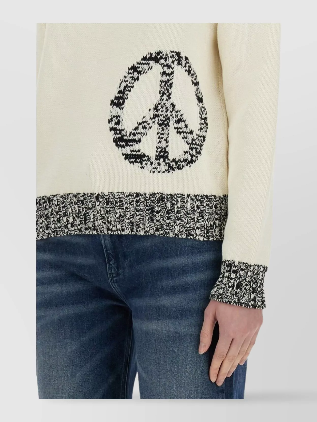 Moschino Knitwear With Mesh And Inlay Pattern