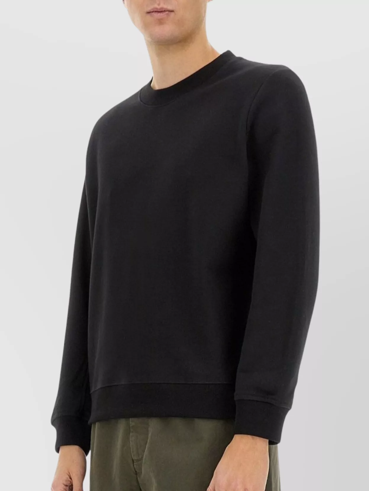 Dries Van Noten Crew Neck Long Sleeve Ribbed Sweatshirt