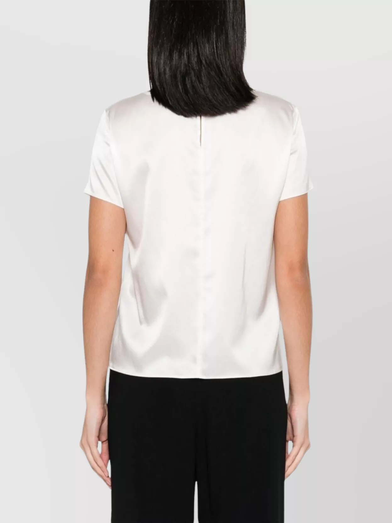 Emporio Armani Silk Top Adjustable Round-neck