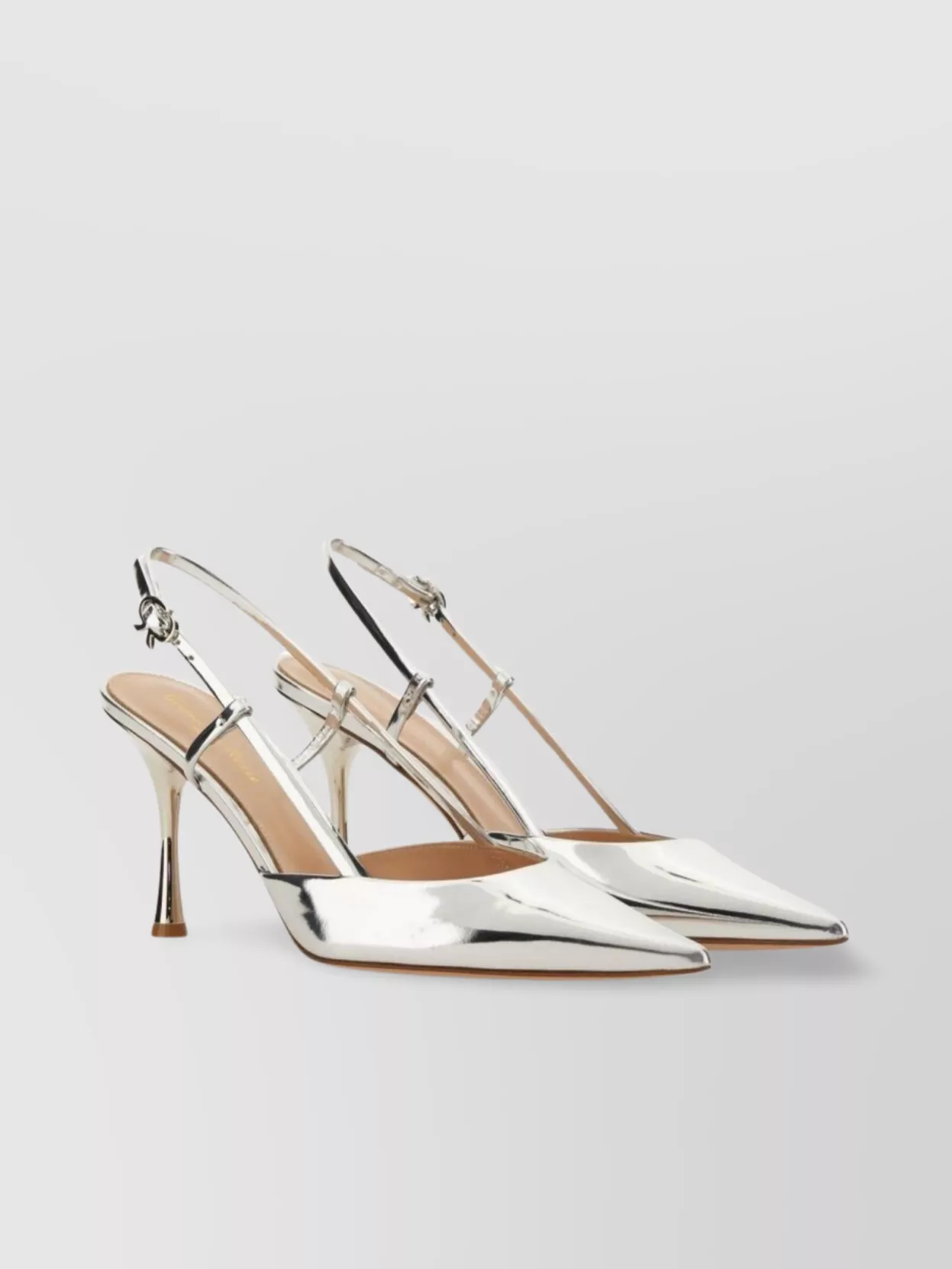 Gianvito Rossi "ascent" Metallic Pointed Toe Stiletto Pumps