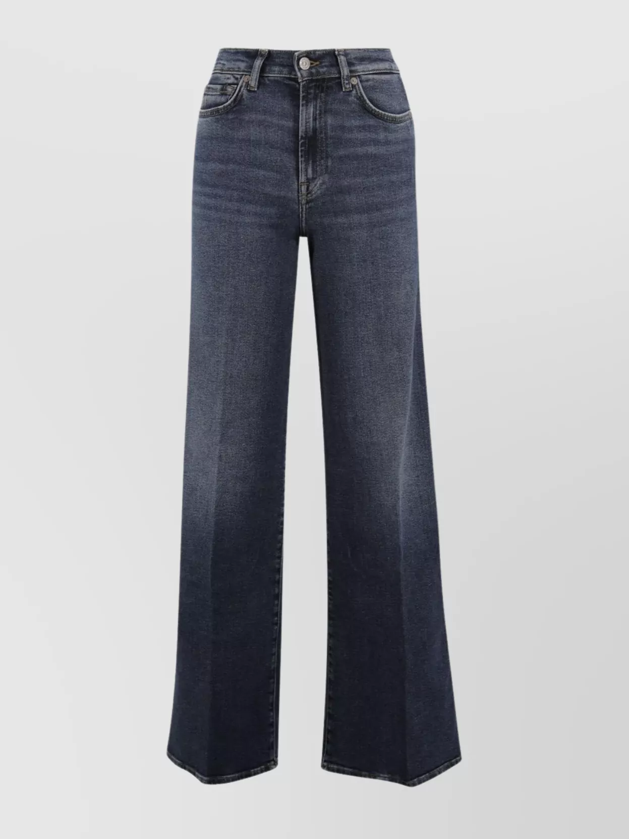 7 For All Mankind High-rise Wide-leg Jeans Elastic Waist