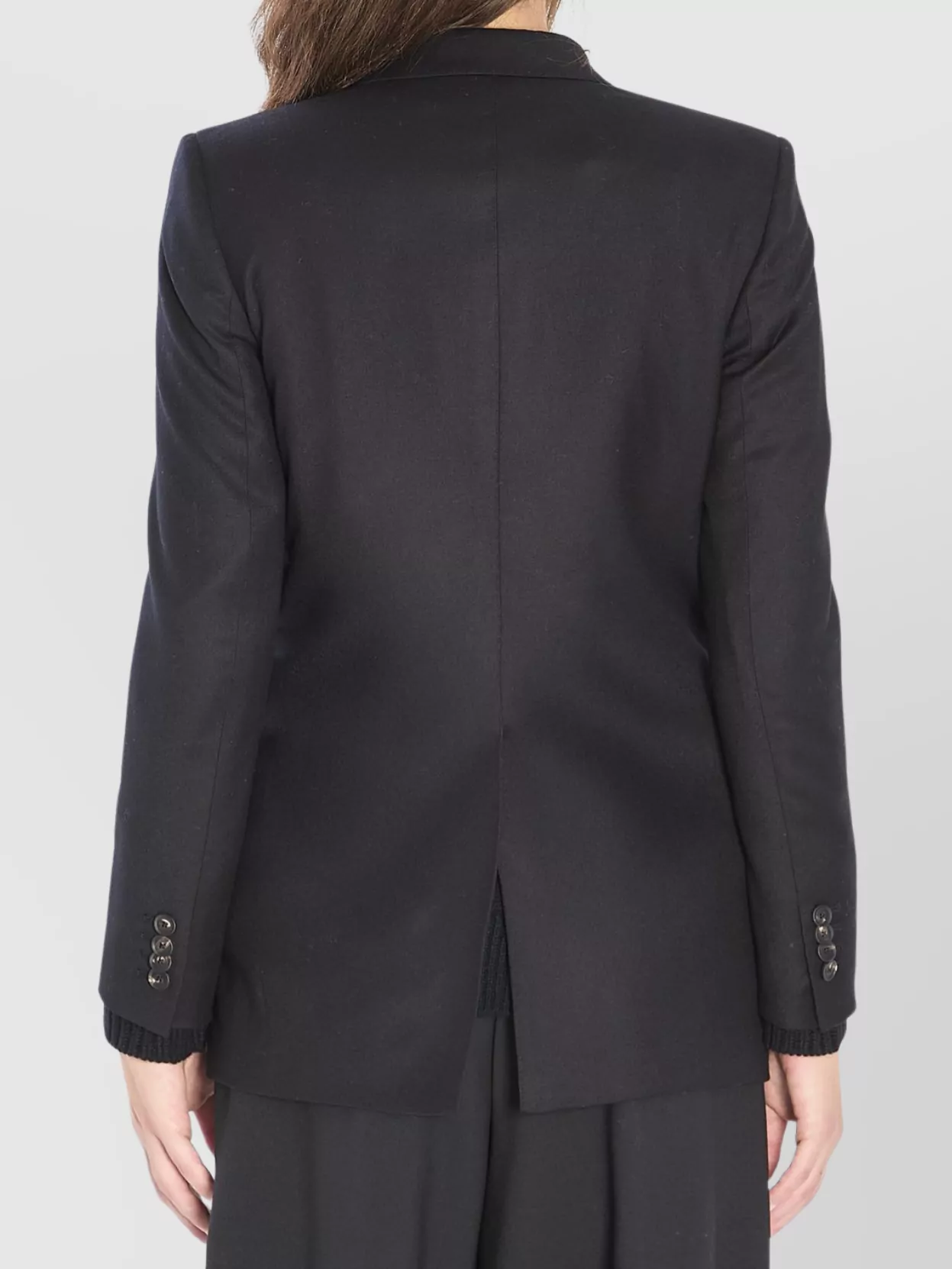 Tagliatore Jasmine Peak-lapels Double-breasted Peacoat In Black