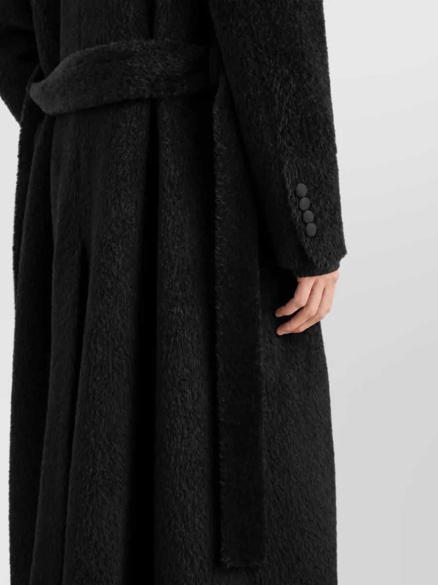 Dolce&Gabbana Alpaca Wool Double-Breasted Belted Coat