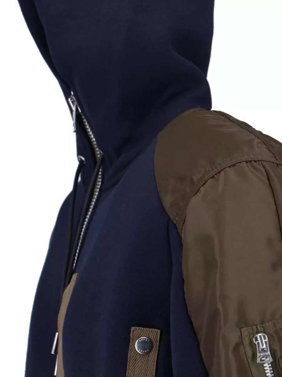 Sacai Paneled Hooded Jacket