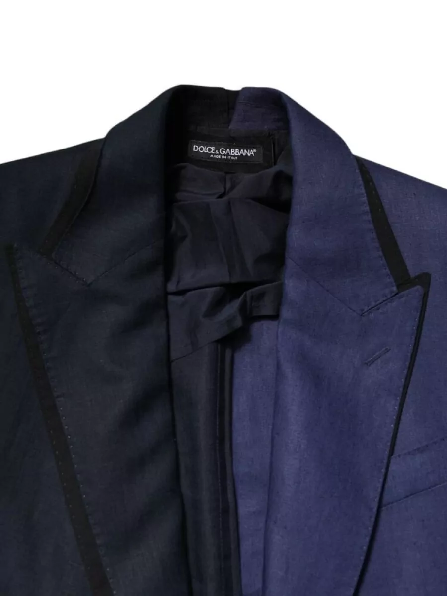 Dolce&Gabbana Linen Blend Double-Breasted Blazer