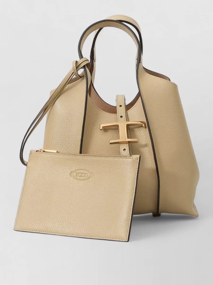 Tod's T timeless mini leather bucket bag