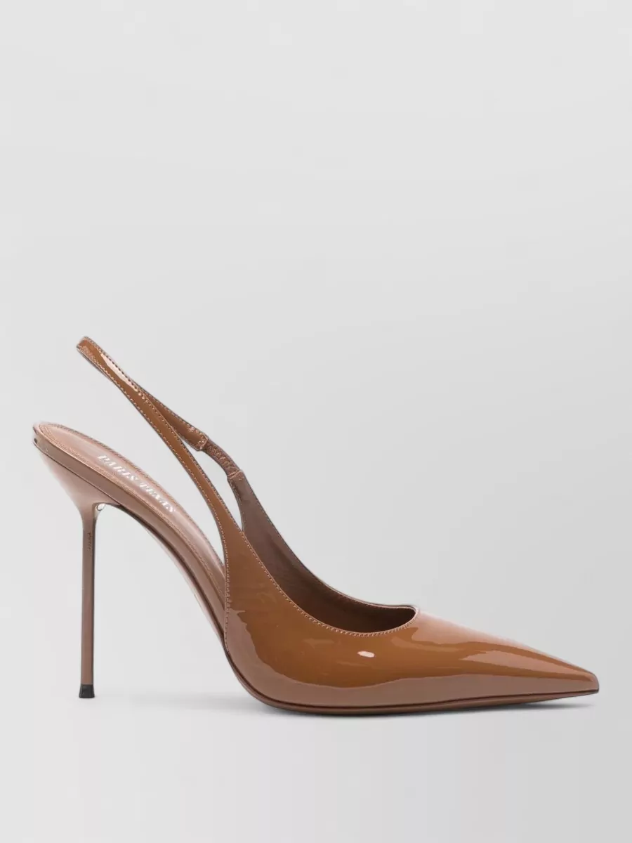 Paris Texas Leather Pointed-Toe Slingback Pumps