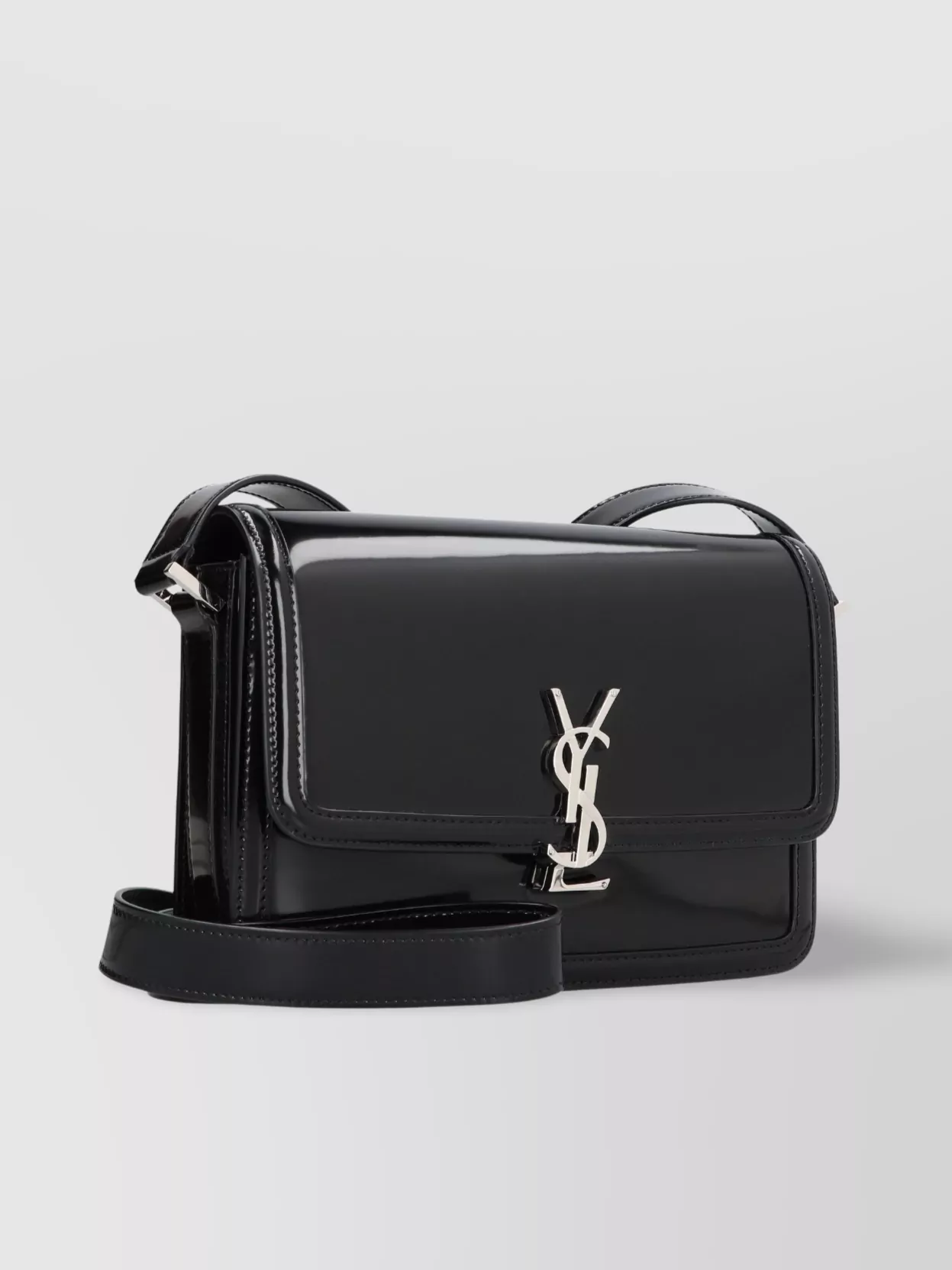 Saint Laurent Leather Messenger Bag Solferino