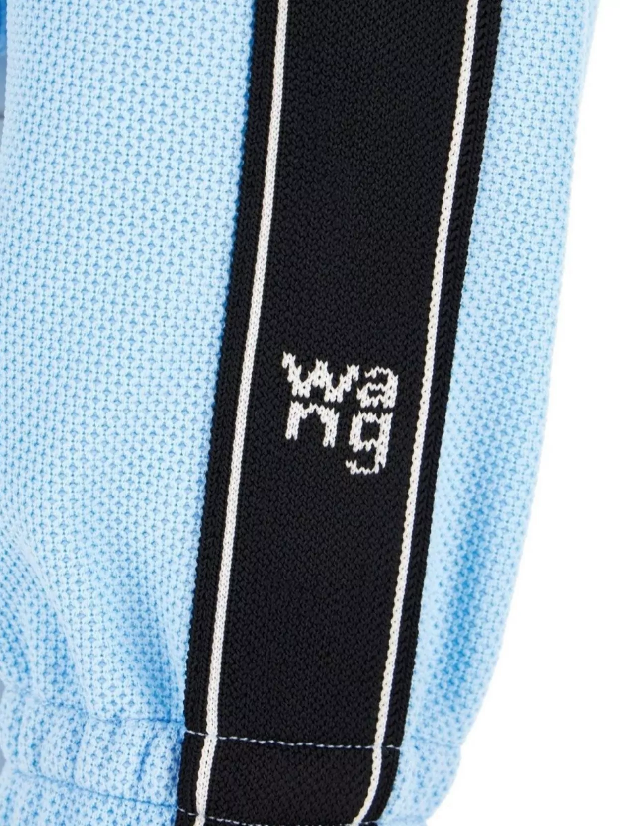 Alexander Wang Cropped Track Jacket With Logo Tape In Blue