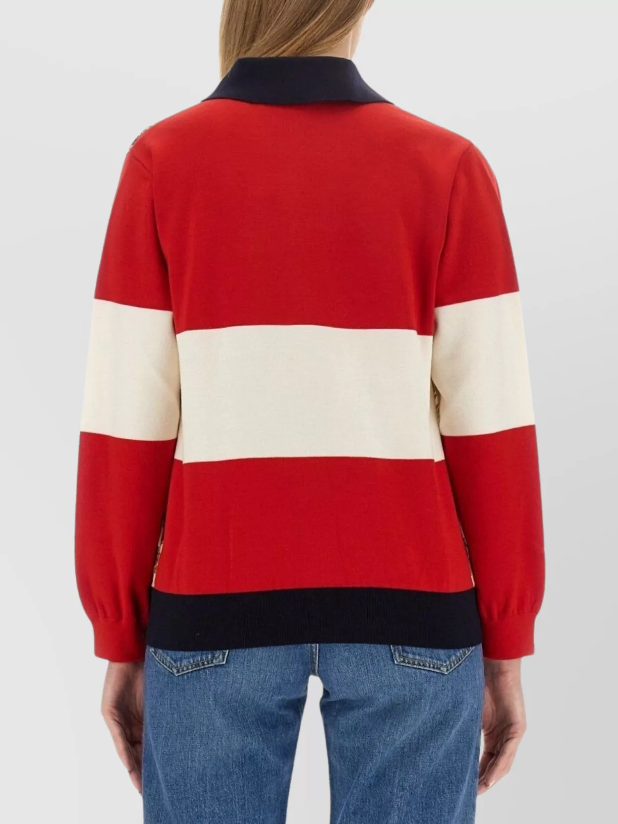 Gucci Fine Wool Cardigan Long Sleeves Printed Design