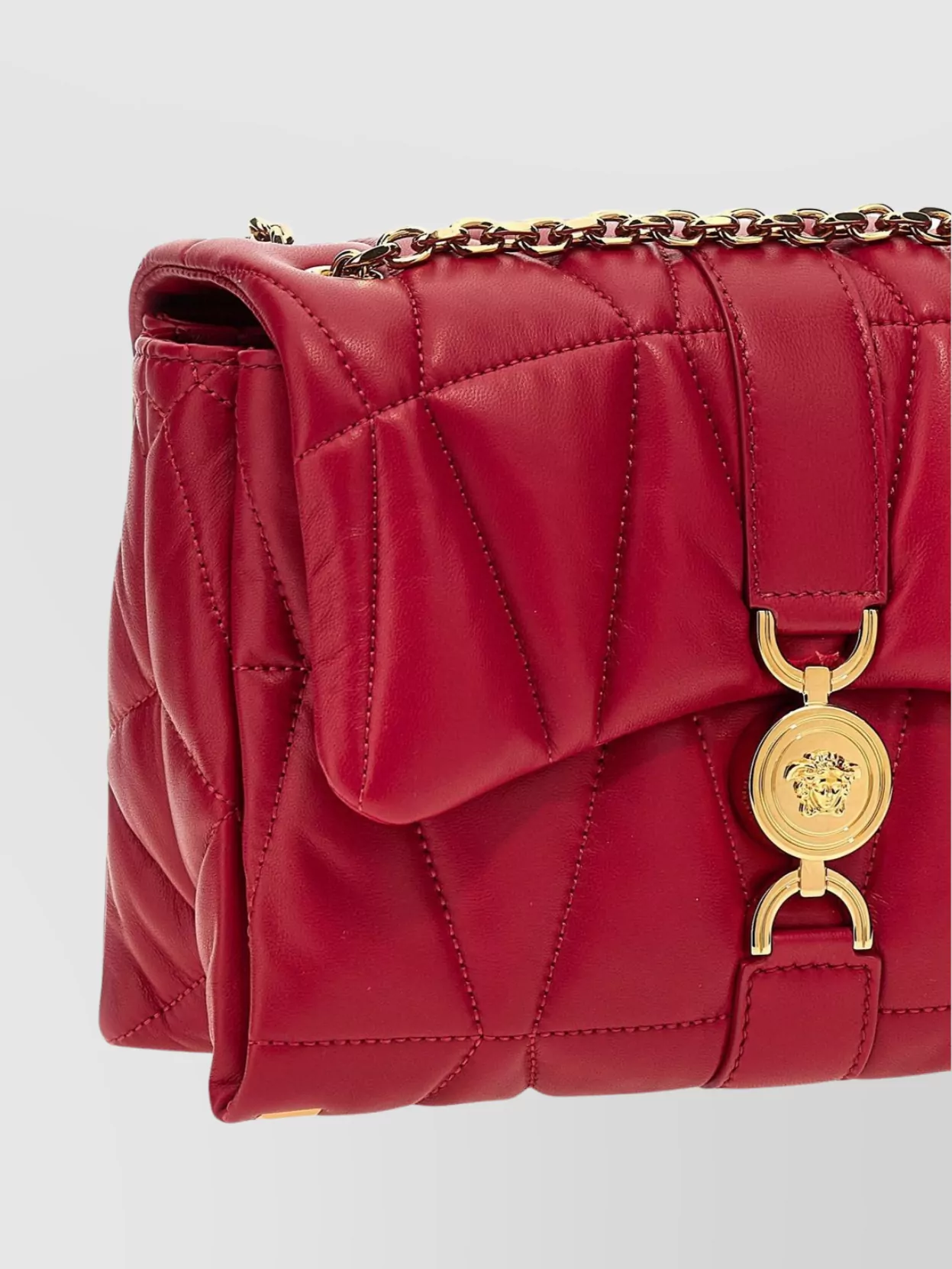 Versace 'kleio' Quilted Chain Strap Shoulder Bag