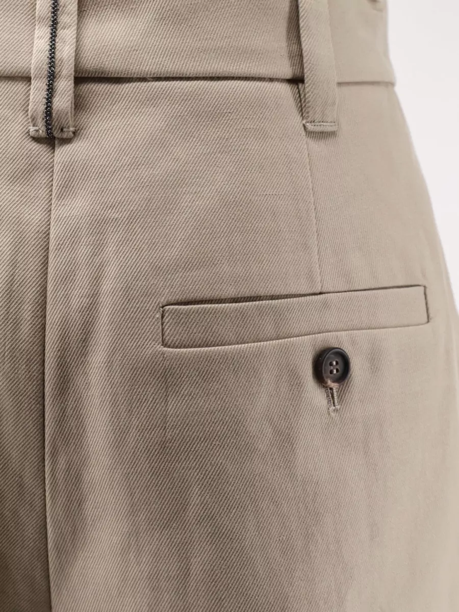 Brunello Cucinelli Cropped Pleated Trousers