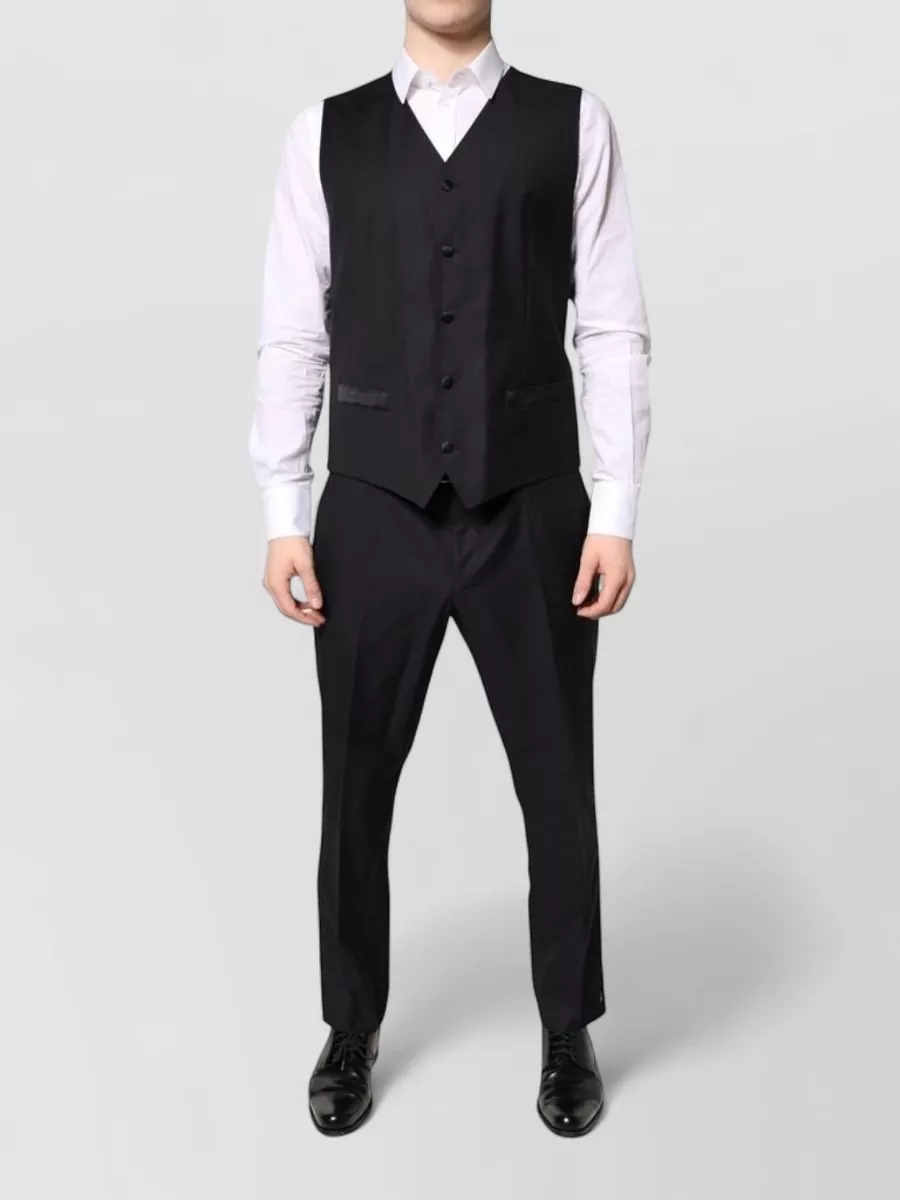 Dolce&Gabbana Wool Silk Double Breasted Suit