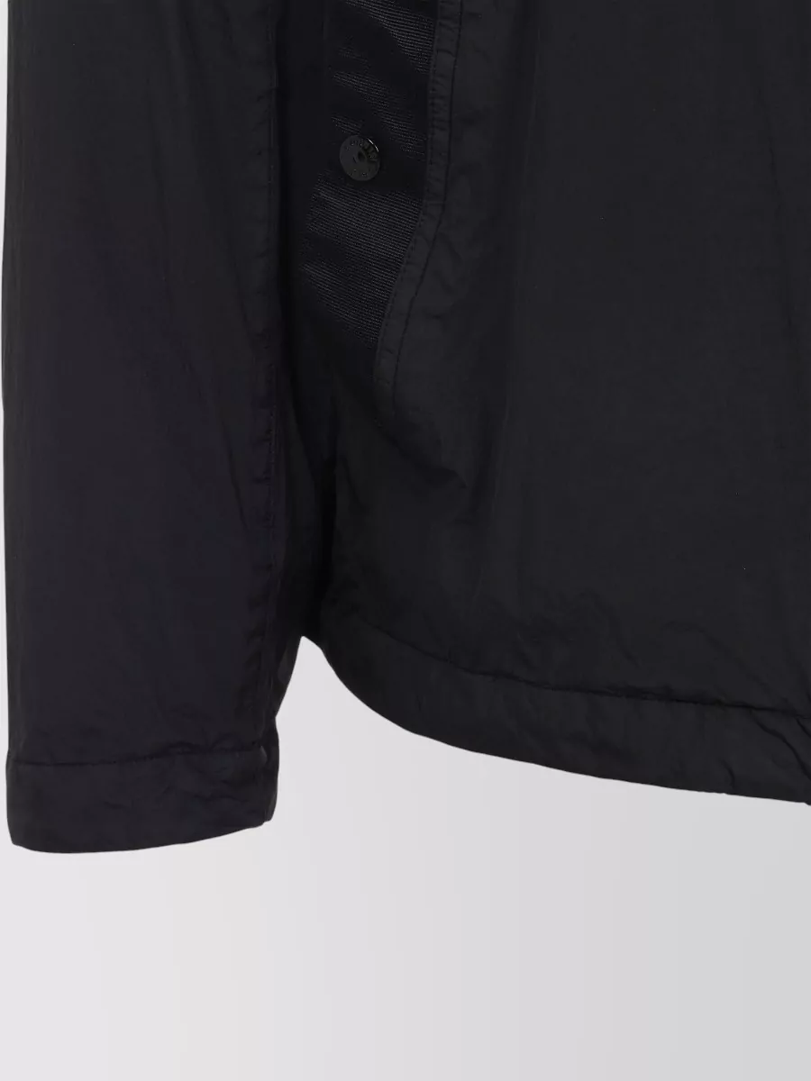 Stone Island Hooded Jacket Elastic Cuffs Side Pockets
