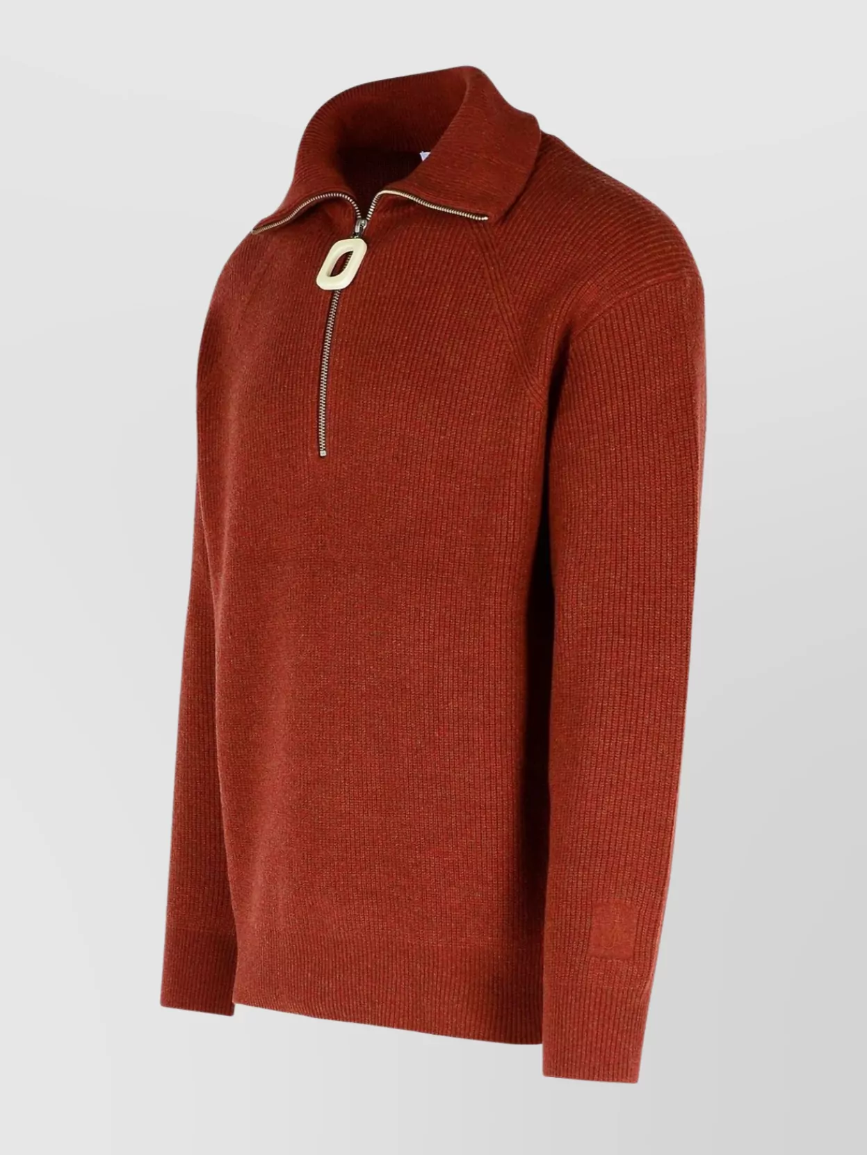 Jw Anderson High Collar Ribbed Texture Sweater