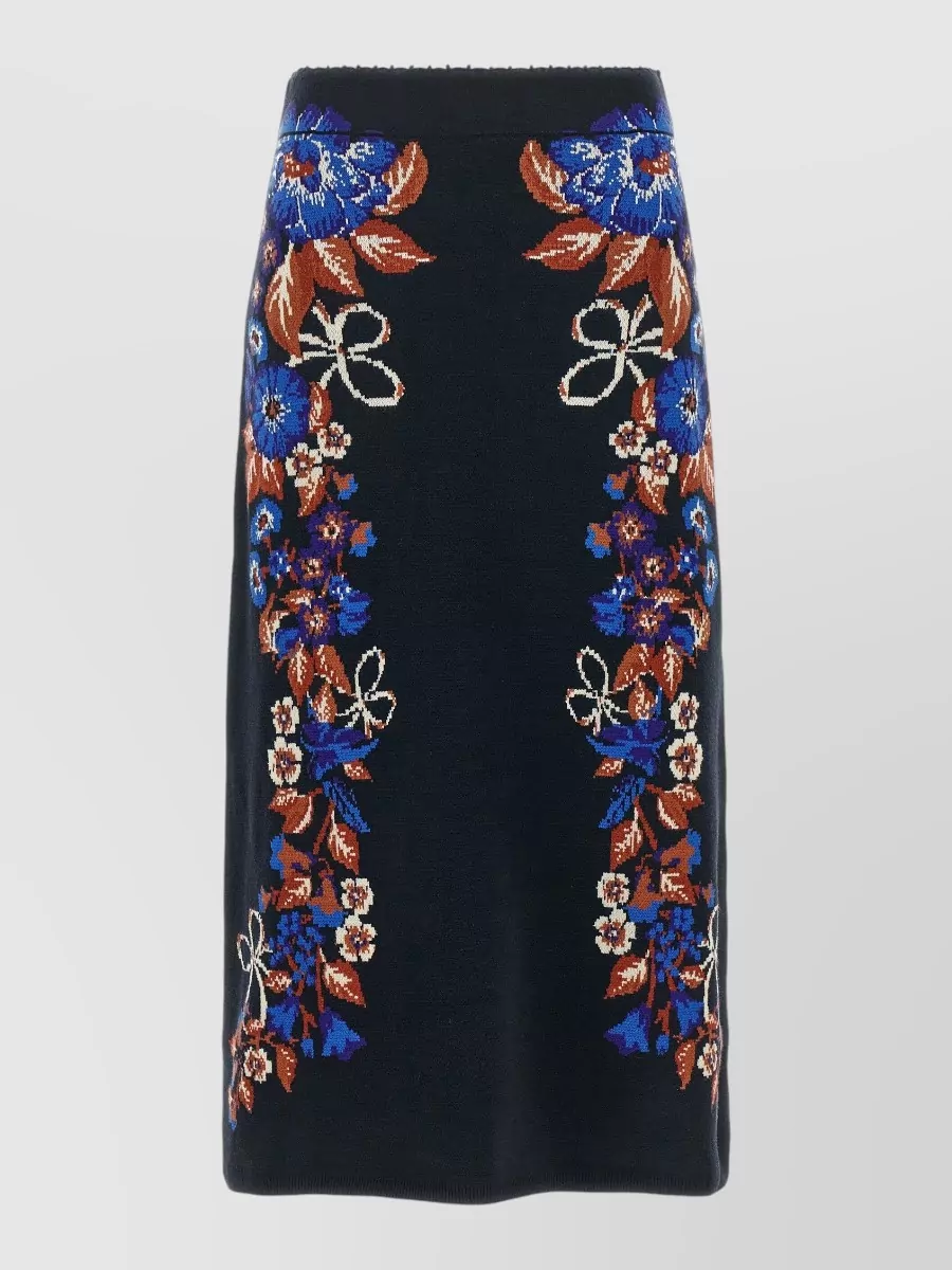 Farm Rio Intarsia Straight Skirt