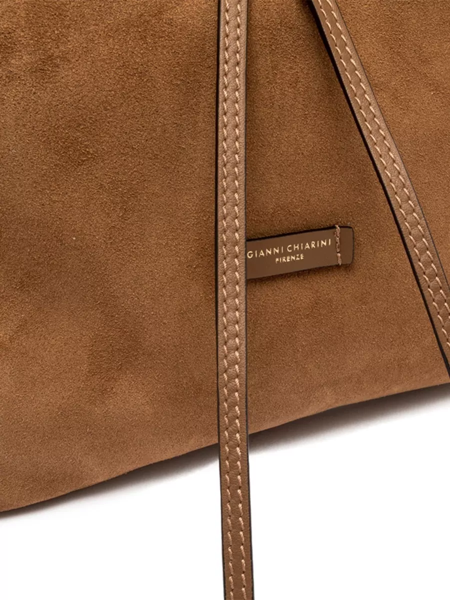 Gianni Chiarini Suede Finish Backpack Top Handle Design