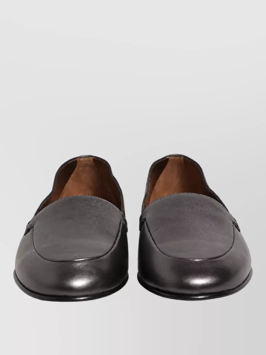 Dolce&Gabbana Leather Slip-On Slippers