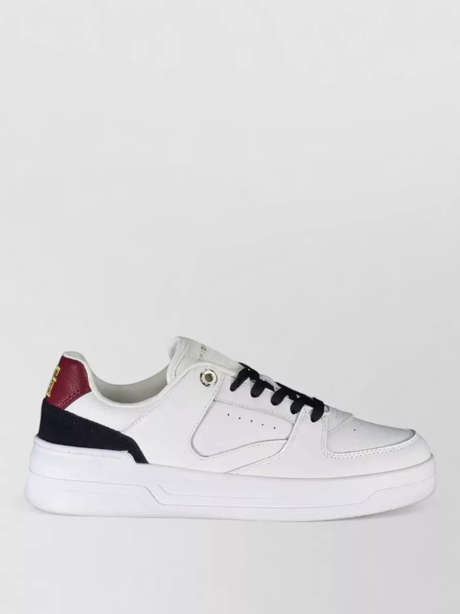 Tommy Hilfiger leather lace-up sneakers
