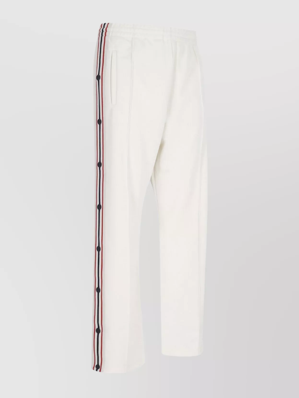 Golden Goose Straight Trousers With Elastic Waistband And Side Stripes