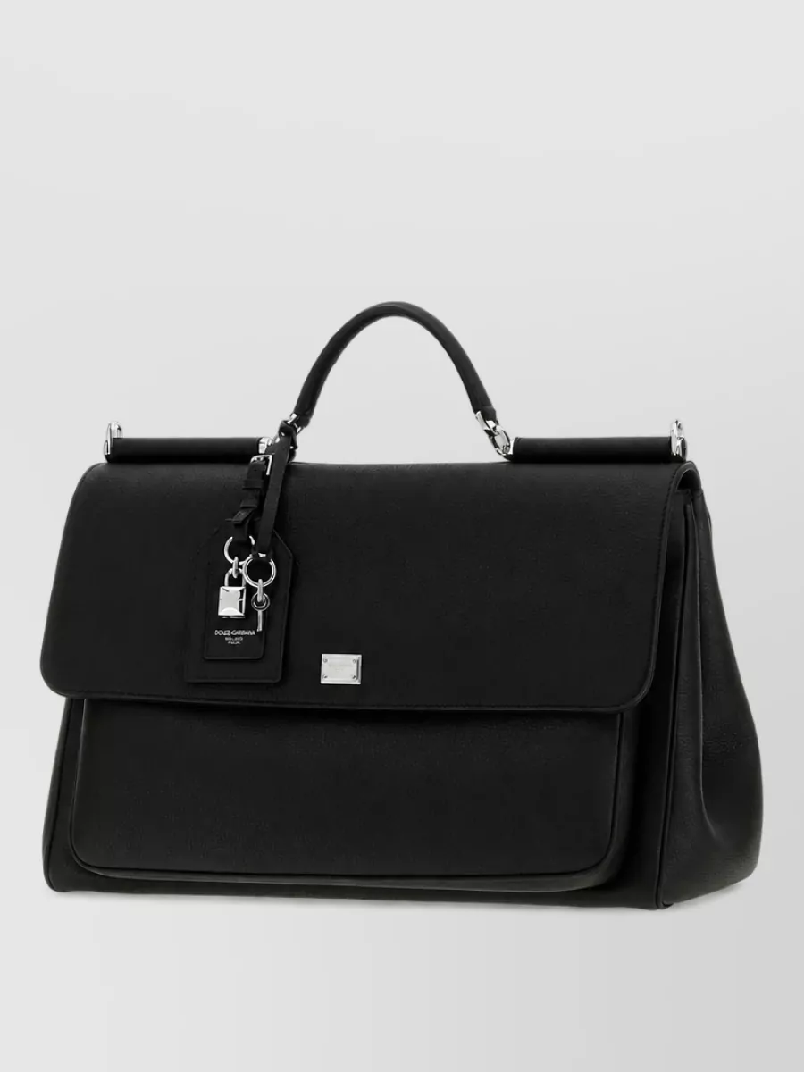 Dolce&Gabbana Leather Top Handle Briefcase