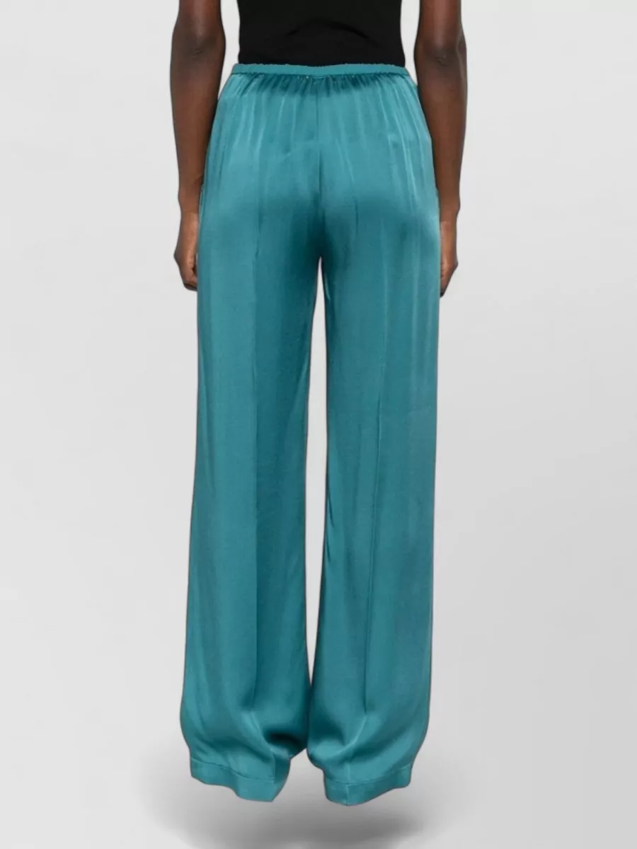 Forte Forte Satin High-Rise Straight-Leg Trousers
