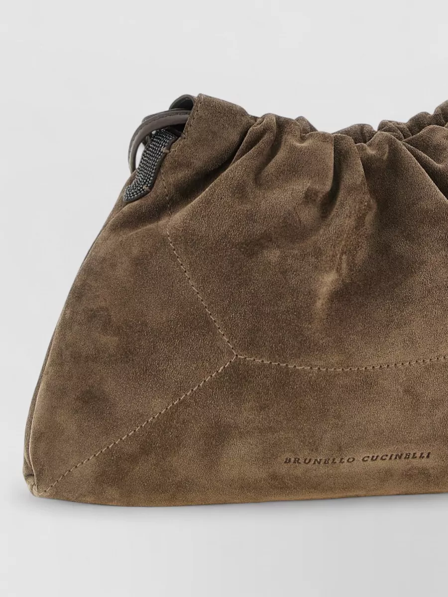 Brunello Cucinelli Na Suede Shoulder Bag