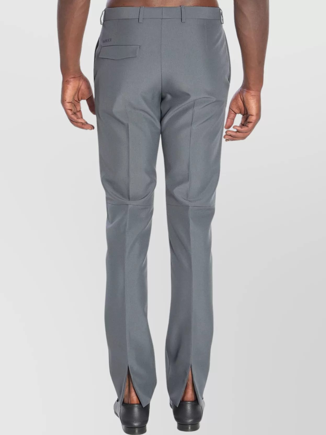 Gucci Technical Fabric Trousers Pleated Effect