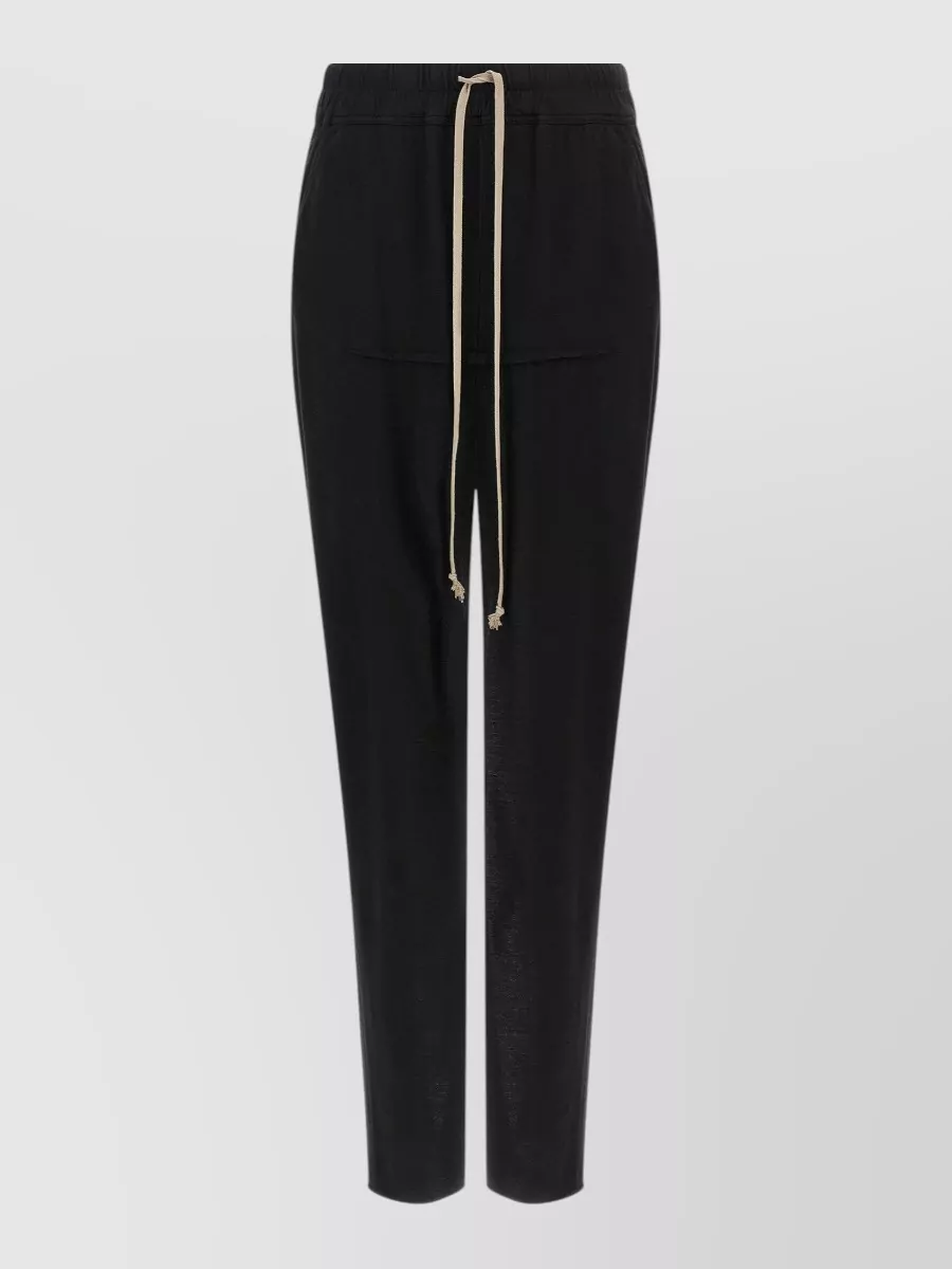 Rick Owens Drkshdw Cotton high-slit midi skirt